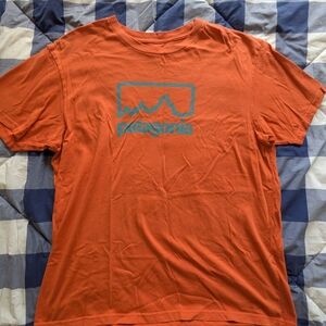 Patagonia Men's Orange T-Shirt Size XL